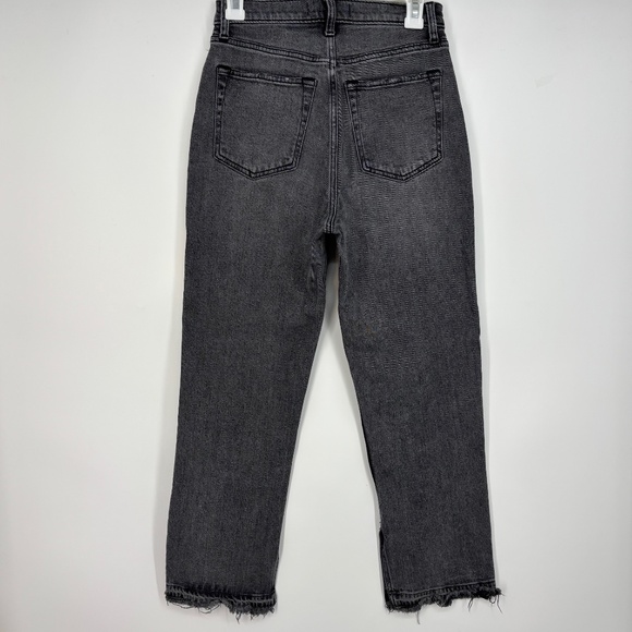 Abercrombie & Fitch Womens 28 Jeans The Ankle Straight Ultra High Rise Charcoal - Picture 8 of 10